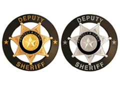 BLACK CIRCLE 7 PT STAR DEPUTY SHERIFF