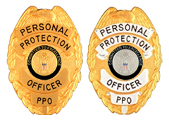 PERSONAL PROTECTION OFFICER BADGES