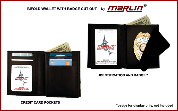 Bifold Badge Wallet Horizontal