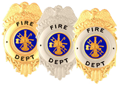 FIRE DEPARTMENT BADGES