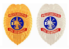 PROFESSIONAL FIRE DEPARTMENT BADGES